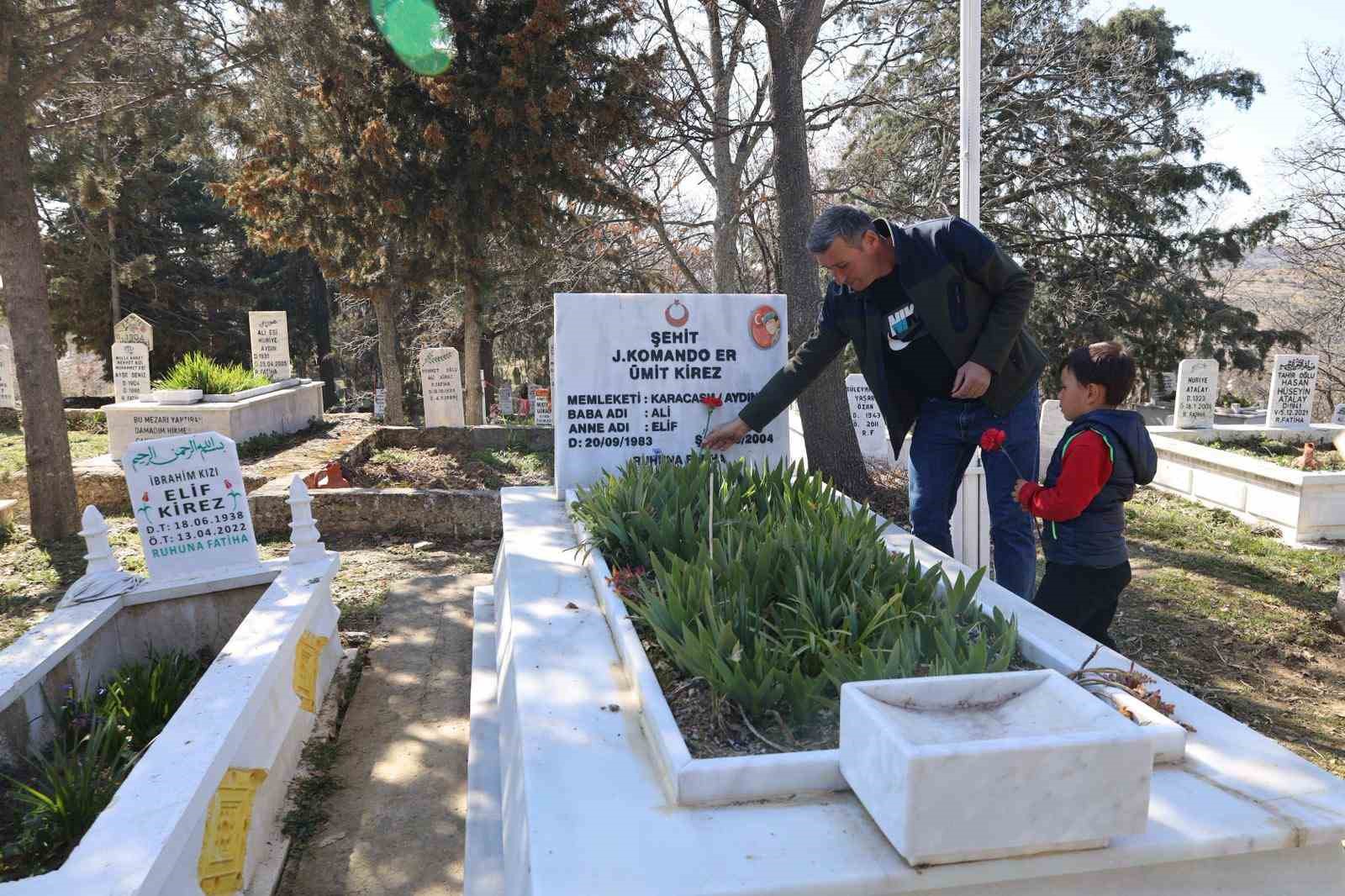 Karacasulu Şehit Kirez mezarı başında anıldı
