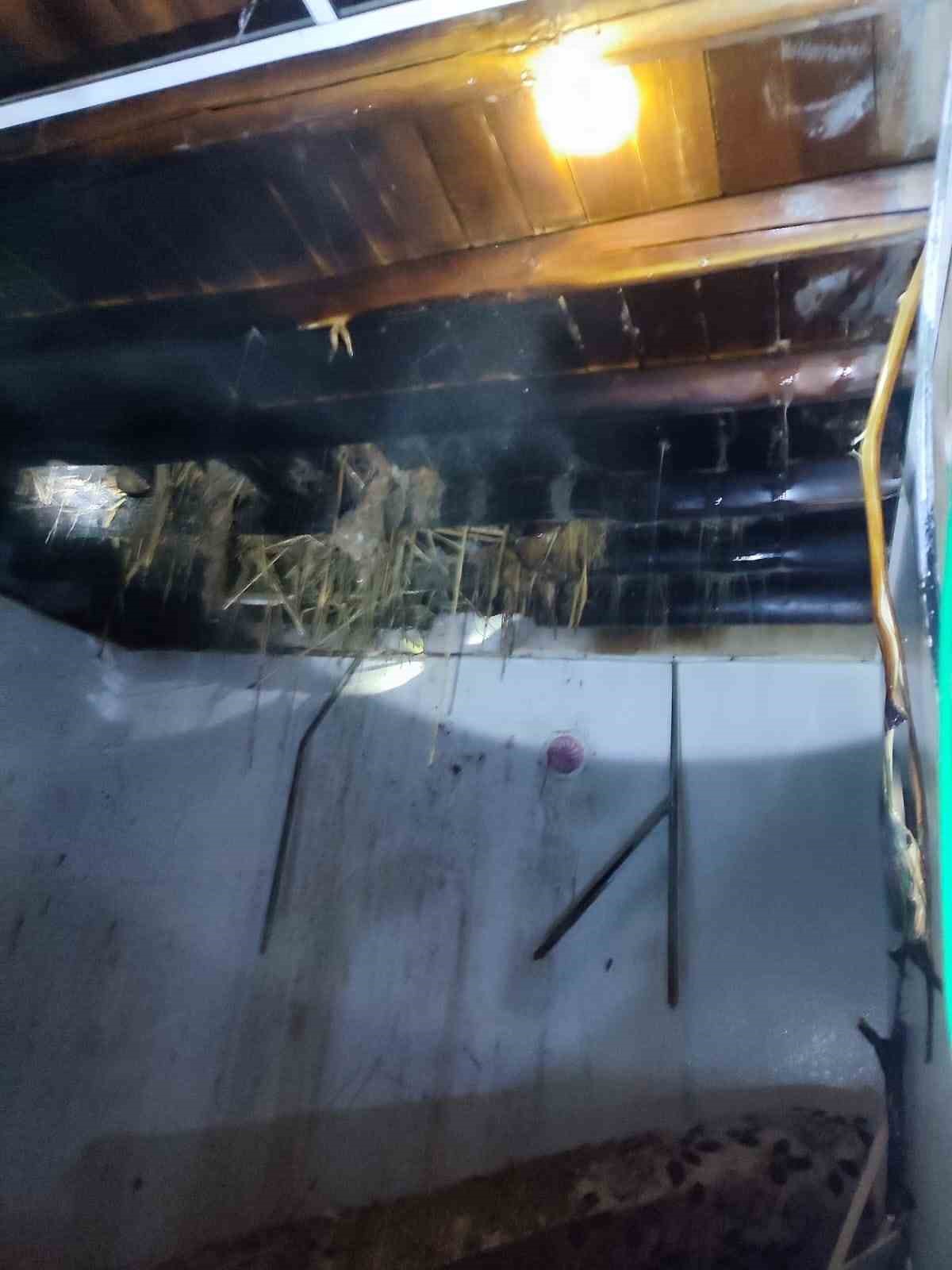 Karakoçan’da rüzgarın tutuşturduğu bacayı itfaiye ekipleri söndürdü
