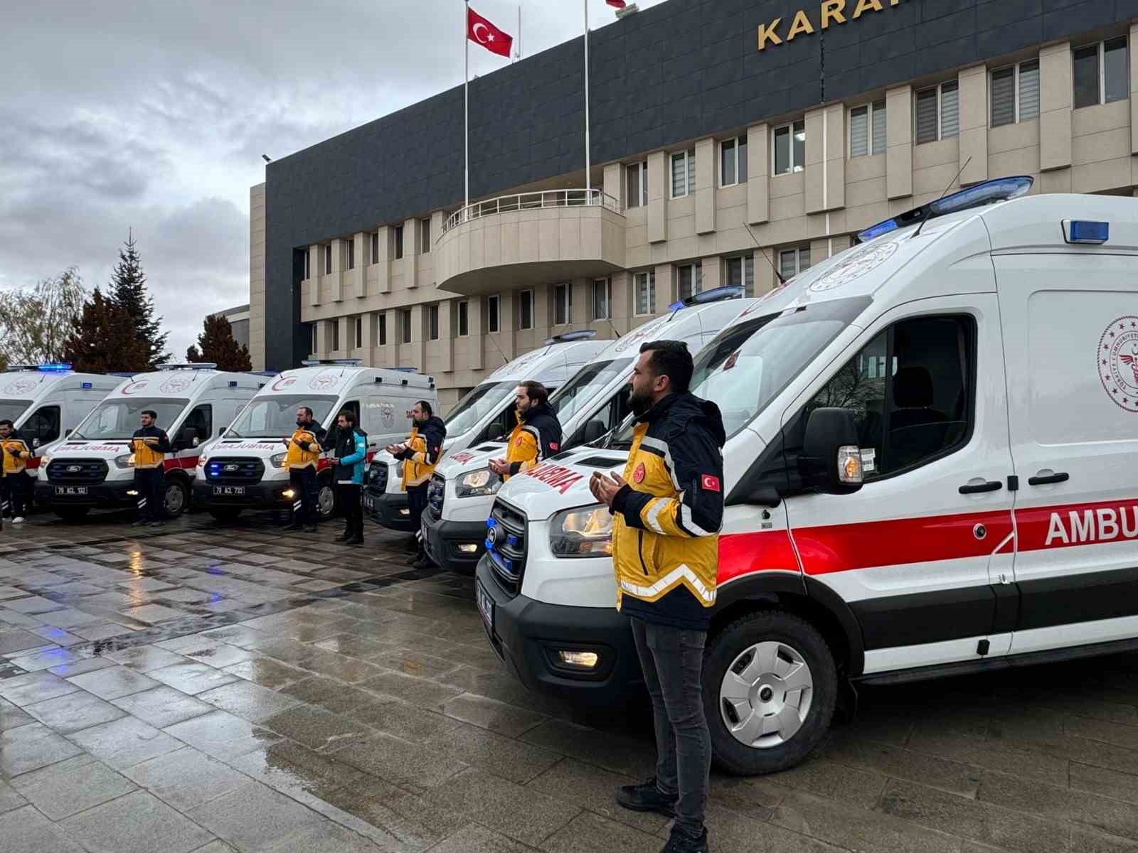 Karaman’da ambulans sayısı 37’ye yükseldi
