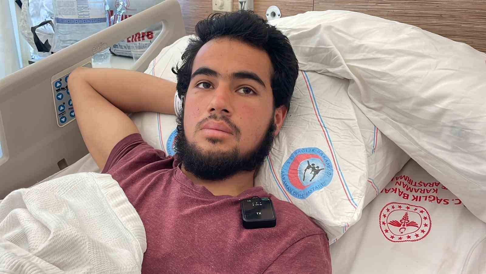 Karaman’da domuzun saldırdığı çoban ölümden döndü
