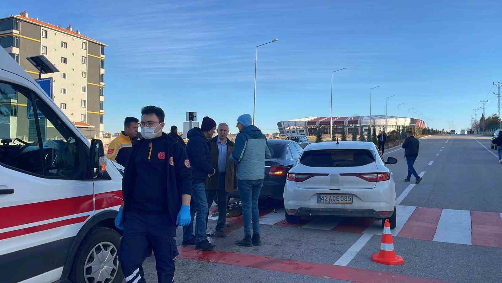 Karaman’da iki otomobil çarpıştı: 1 yaralı
