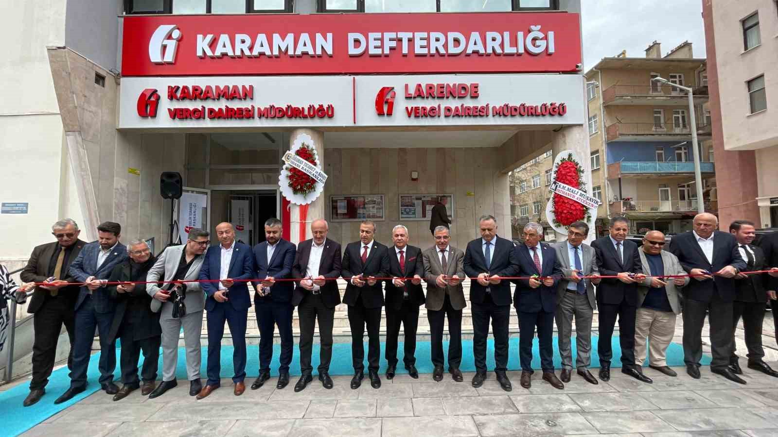Karaman’da Larende Vergi Dairesi dualarla açıldı
