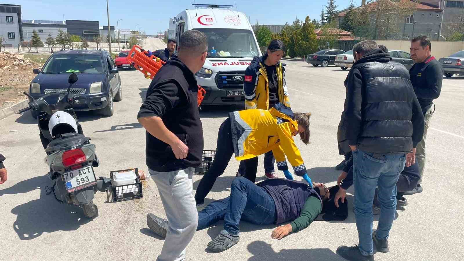 Karaman’da motosiklet kazası: 1 yaralı
