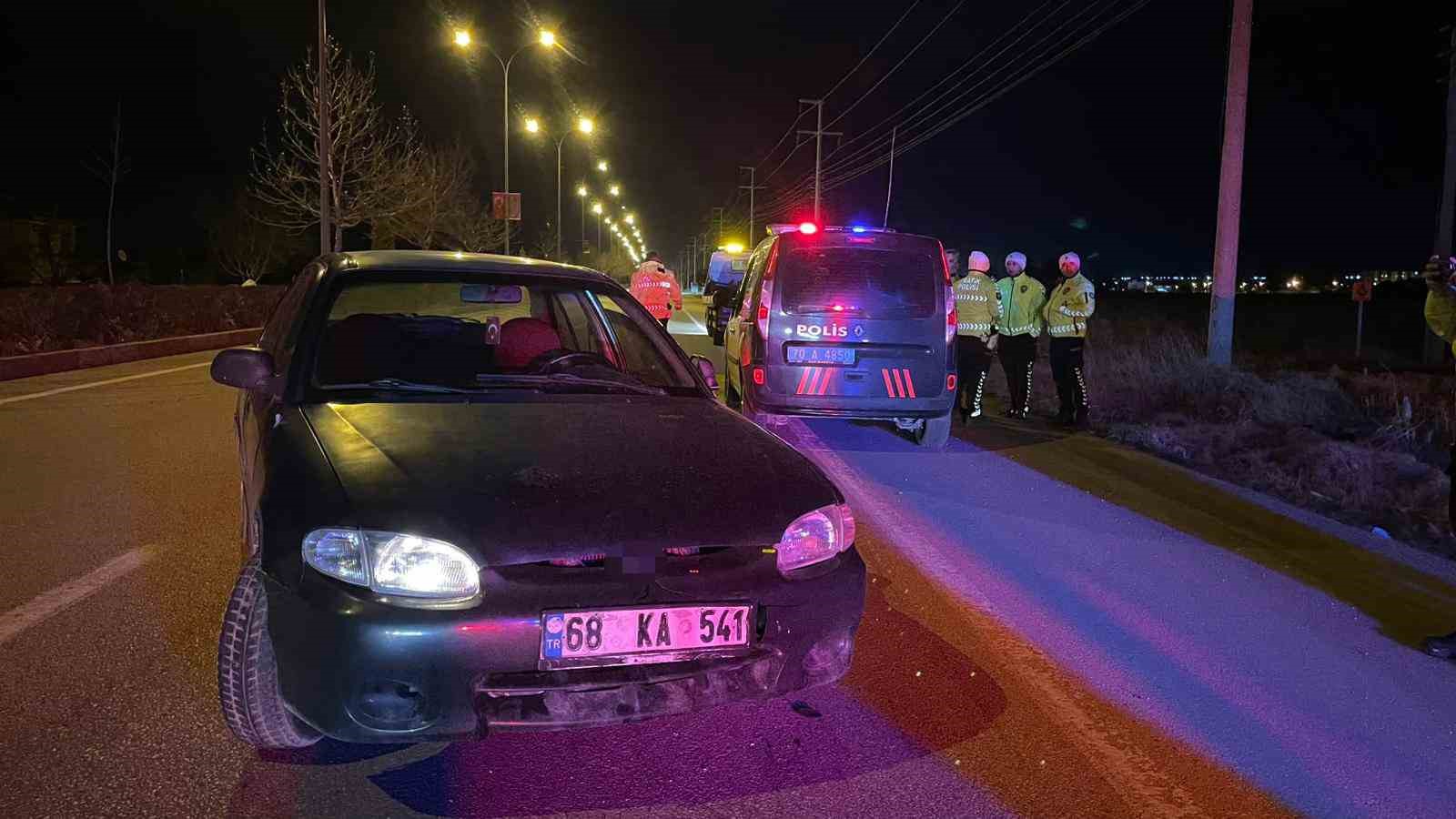 Karaman’da polisten kaçan alkollü sürücü kovalamaca sonucu yakalandı
