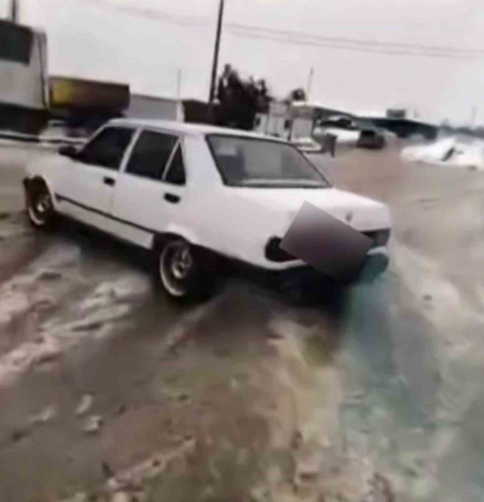 Karda drift keyfi pahalıya patladı
