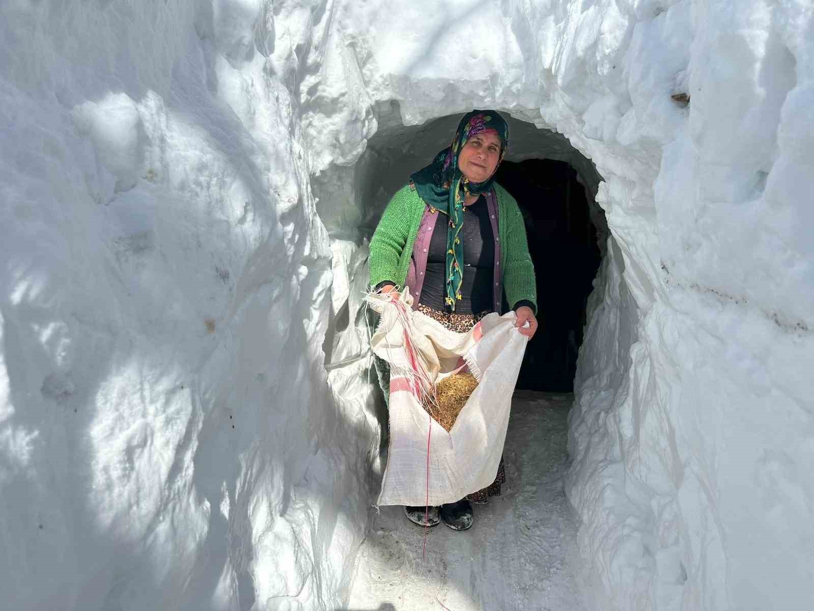 Kardan tünellerden geçen yaşam
