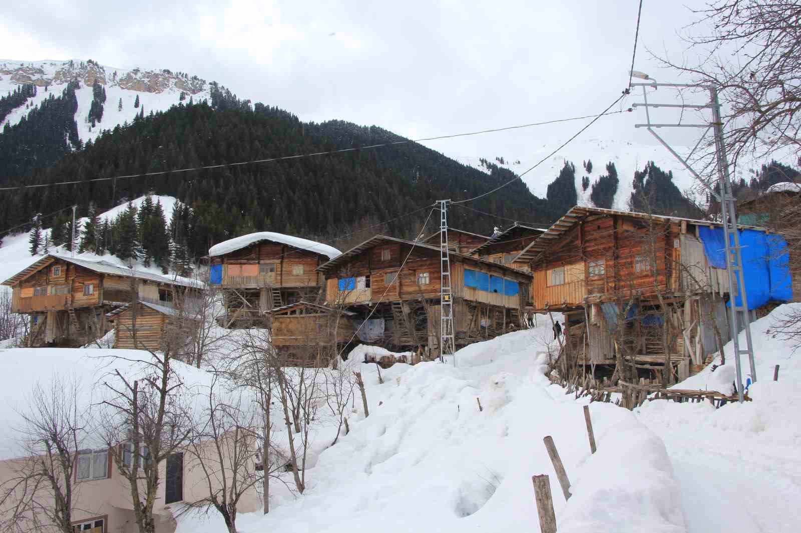 Karlar altındaki doğal yaşam Maden köyünde sanatla buluştu
