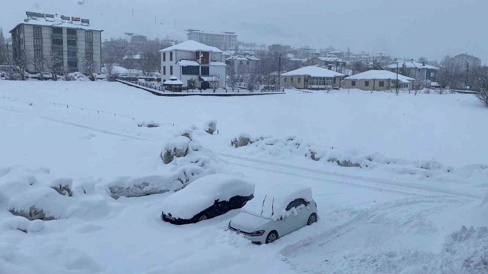 Karlıova’da kar yağışı yeniden etkili oldu
