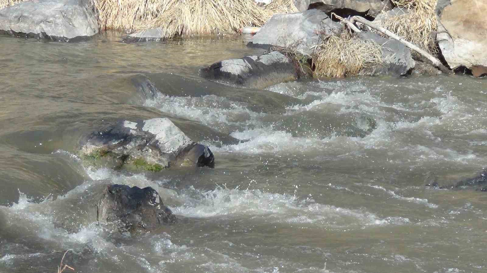 Kars Çayı’nda erken bahar: Zemheri beklenirken buzlar çözüldü
