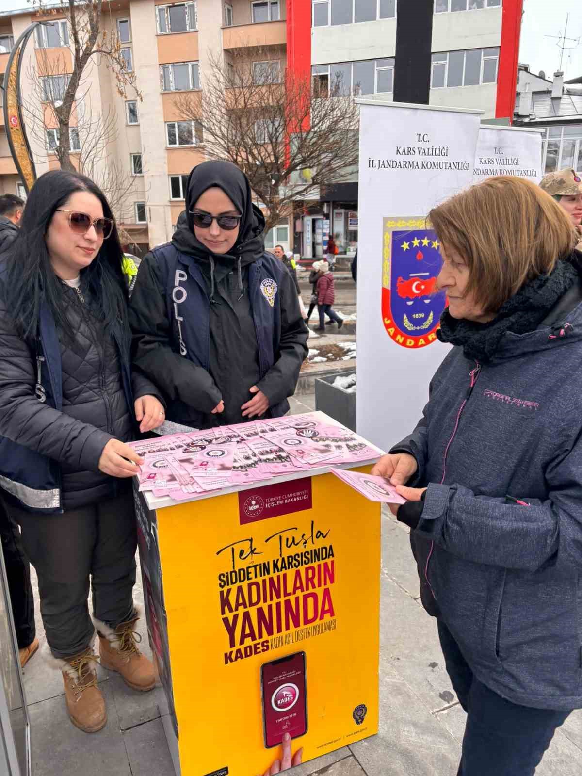 Kars’ta kadına yönelik şiddetle mücadele için bilgilendirme çalışması
