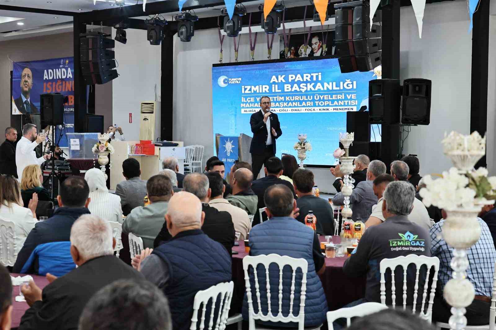 Kasapoğlu: "İzmir, mecliste daha fazla AK Partili milletvekili ile temsil edilmeli"
