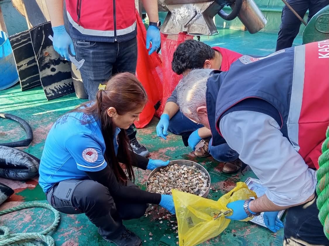 Kastamonu’da beyaz kum midyesi avcılığına yönelik denetimler sürüyor
