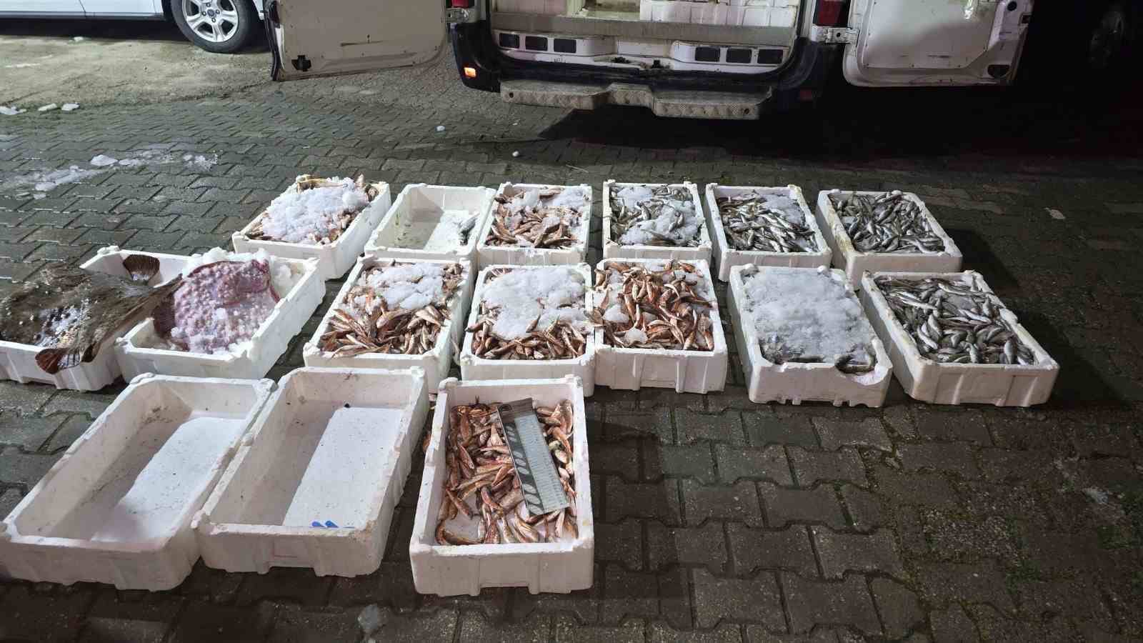 Kastamonu’da yasa dışı avlanan 1,5 ton balığa el konuldu
