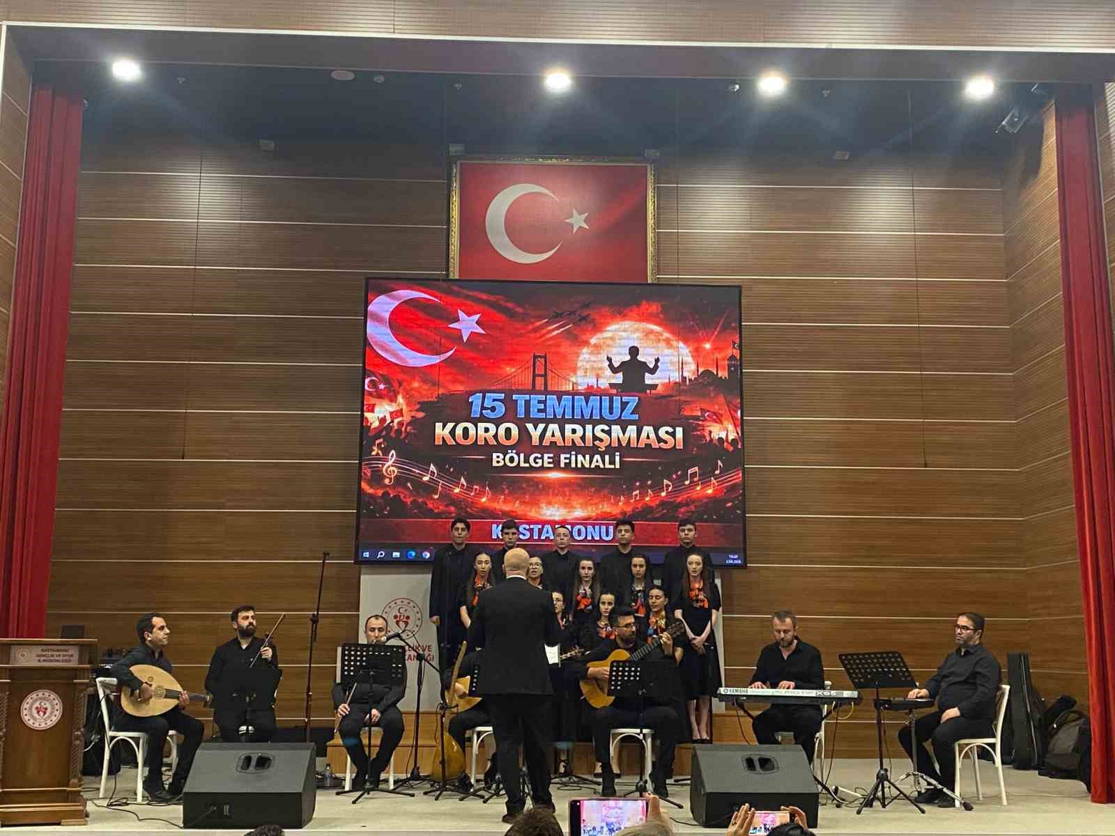 Kastamonulu öğrenciler koro yarışmasının bölge finalinde 1’inci oldu
Kastamonulu öğrenciler koro yarışmasının bölge finalinde 1’inci oldu