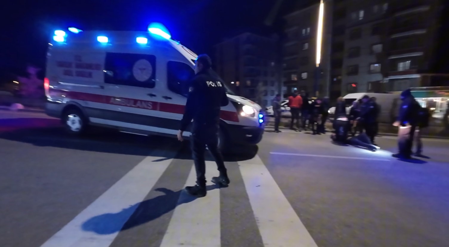 Kavga ettiği kişiye otomobille çarptı: 1 yaralı
