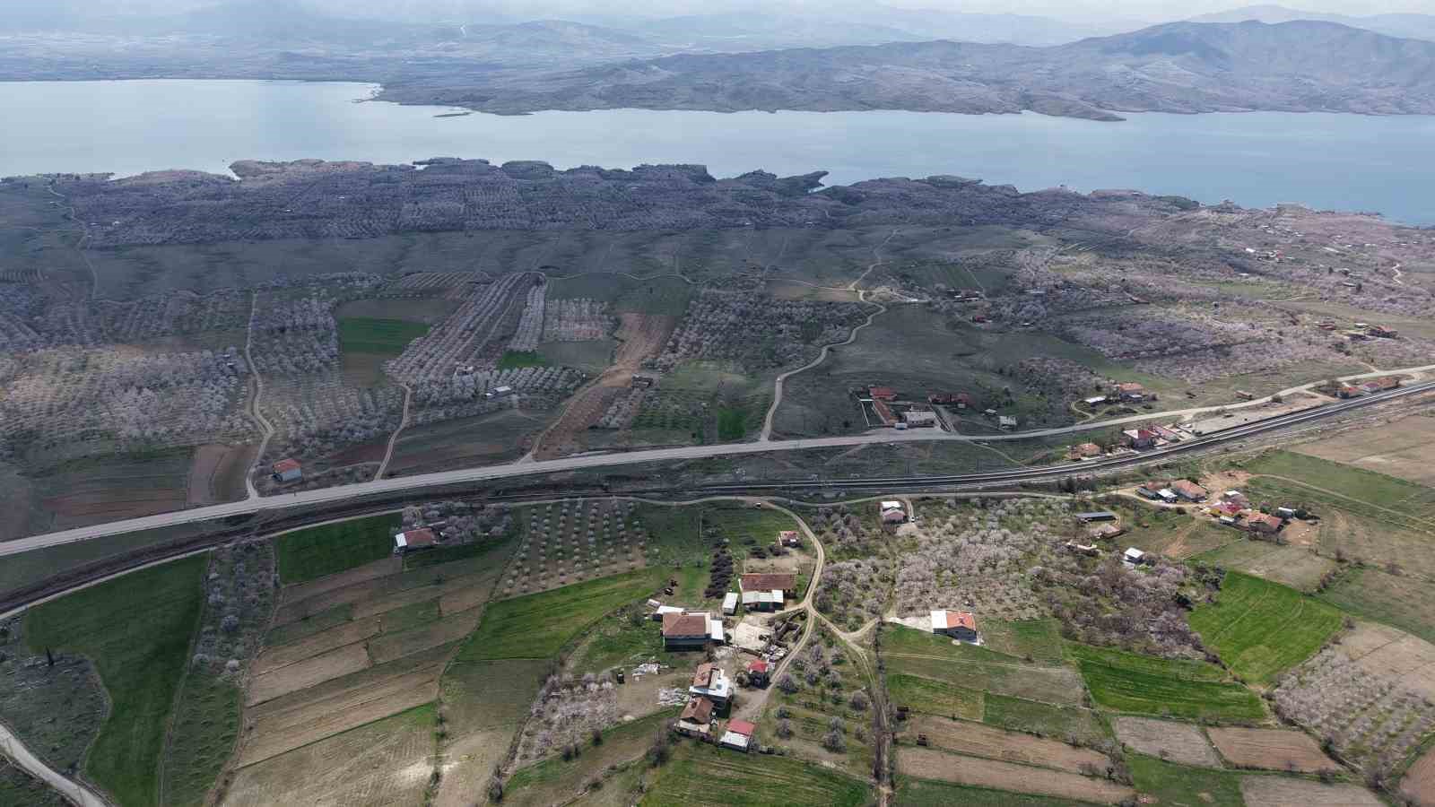 Kayısı bahçeleri beyaza büründü, ortaya eşsiz manzaralar çıktı
