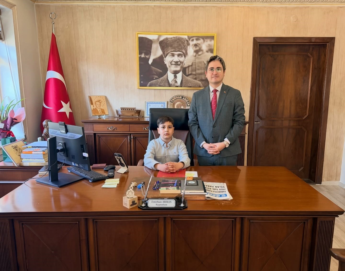 Kaymakamlık koltuğu çocuklara emanet edildi
