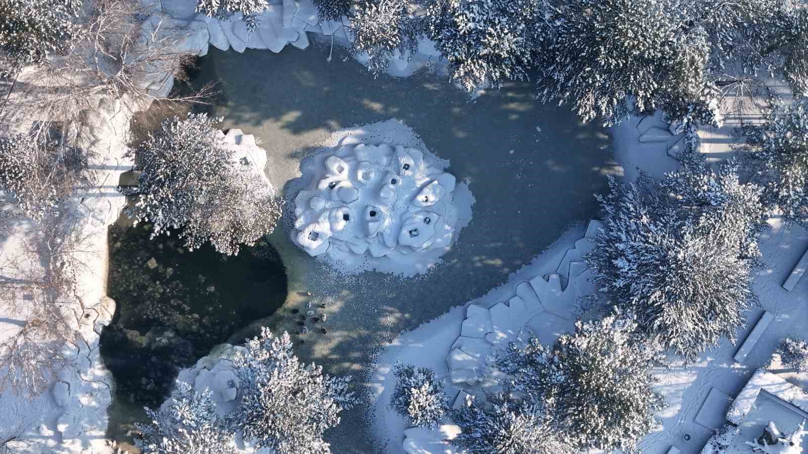 Kayseri buz tuttu: Termometreler eksi 14’ü gösterdi
