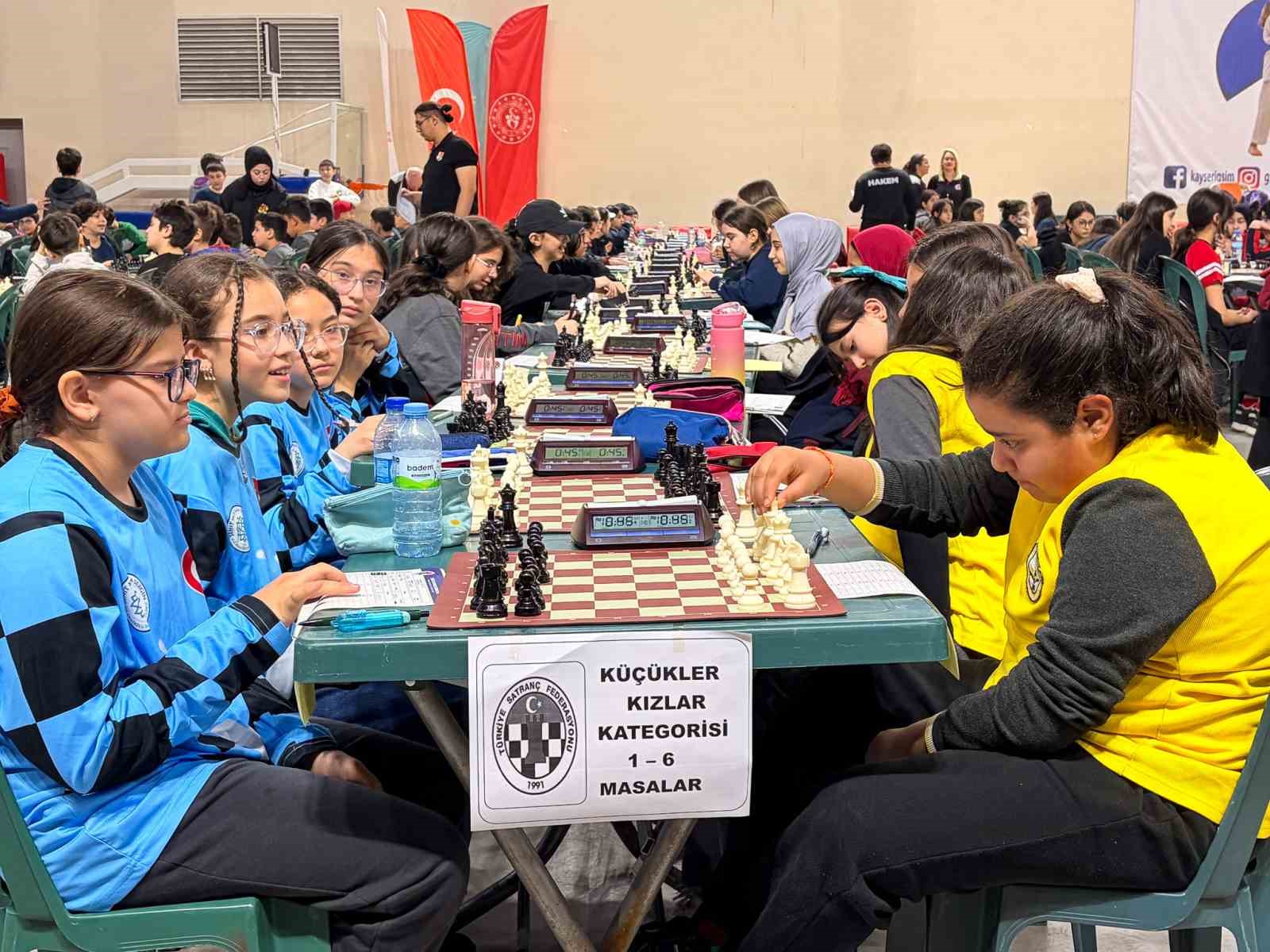 Kayseri Okul Sporları Satranç İl Birinciliği başladı
