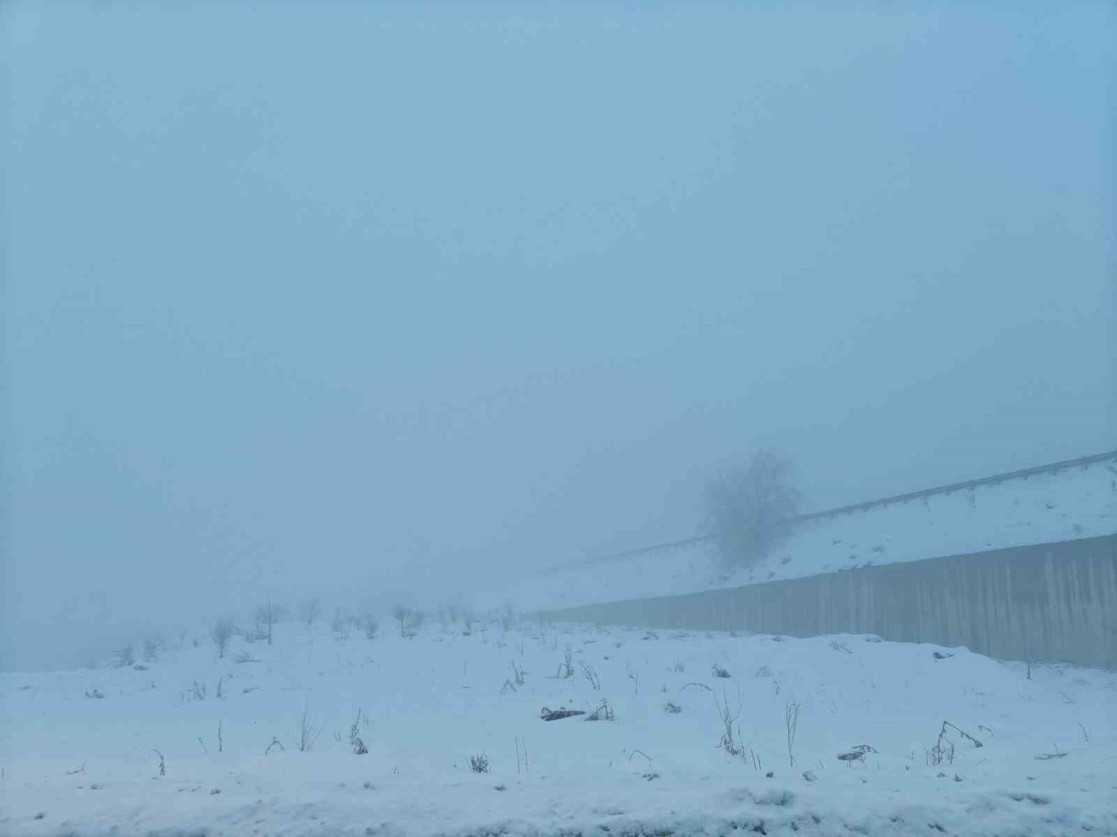 Kayseri’de görüş mesafesine sis engeli
