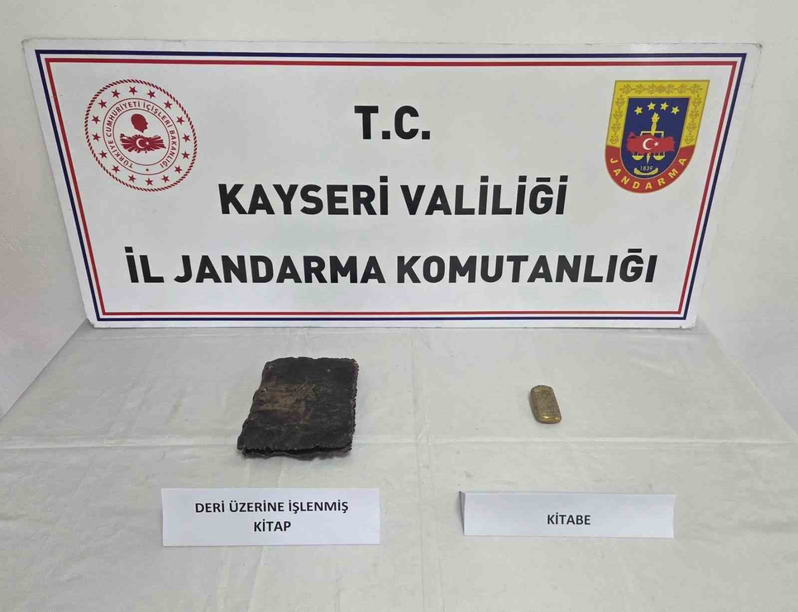 Kayseri’de tarihi eser operasyonu
