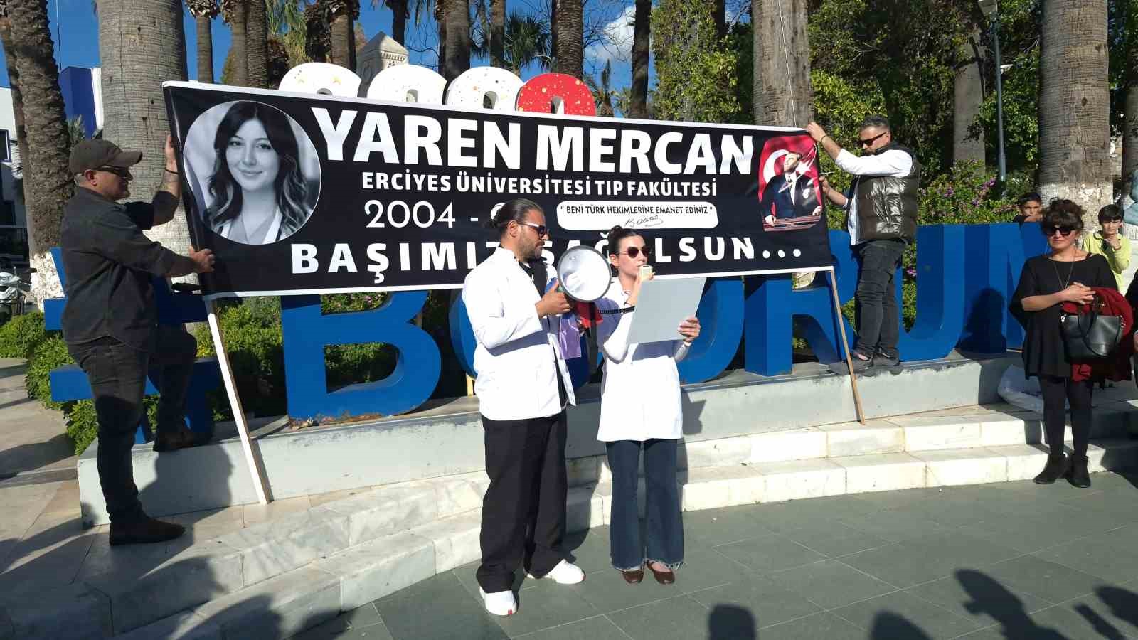 Kazada hayatını kaybeden Yaren, Bodrum’da anıldı
