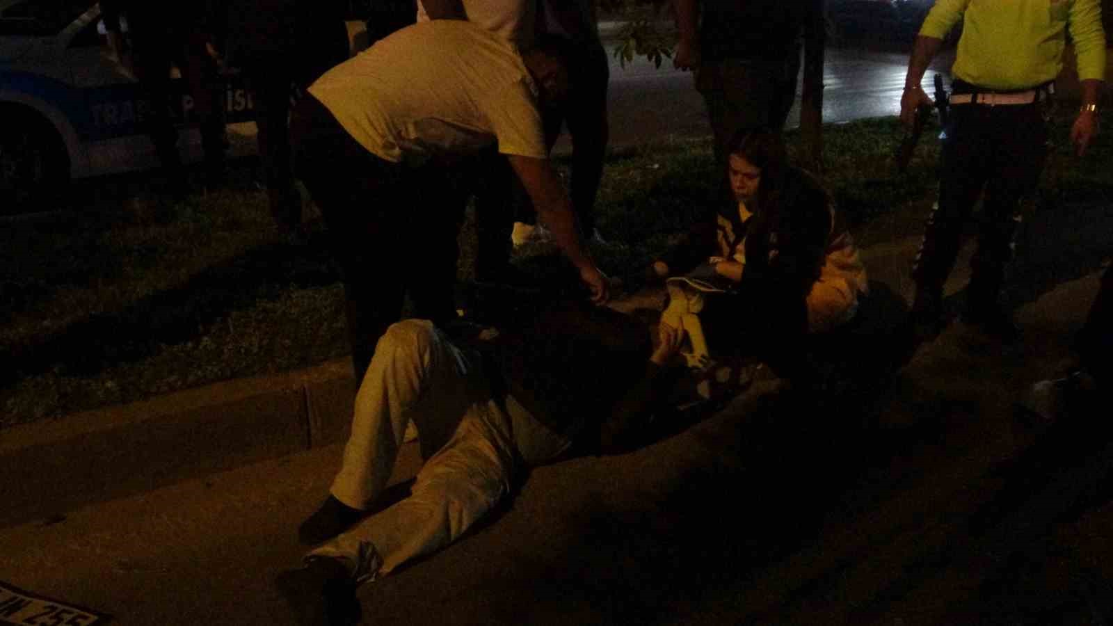 Kazada yaralanan motosiklet sürücüsü kendi acısını unutup babasını sordu
