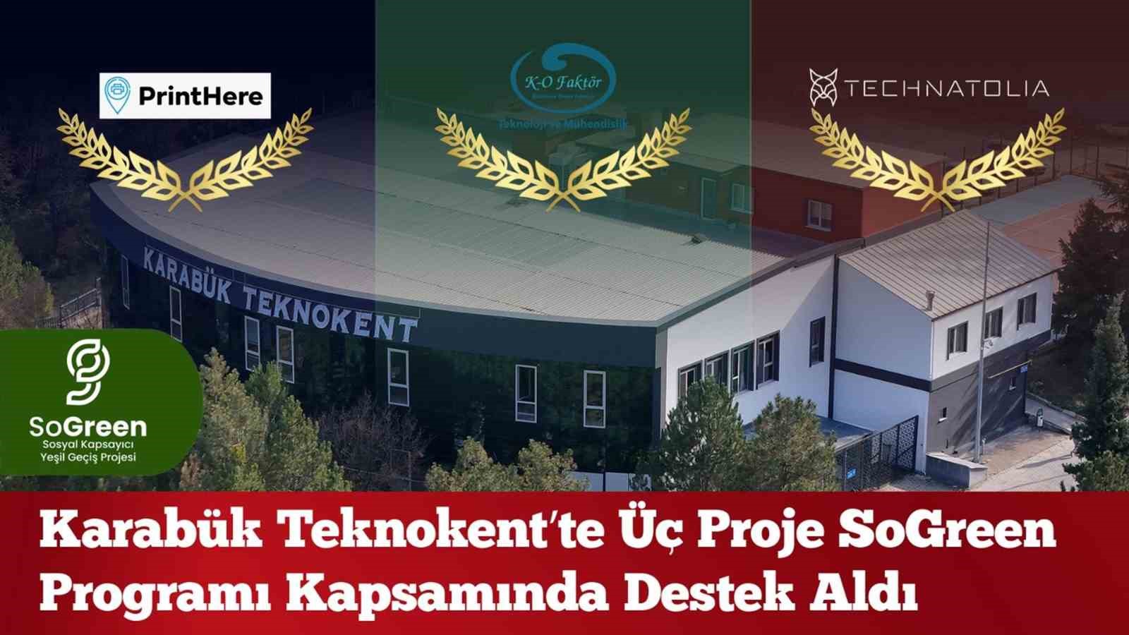 KBÜ mezunları ve akademisyenlerinin kurduğu 3 firmaya SOGREEN desteği
