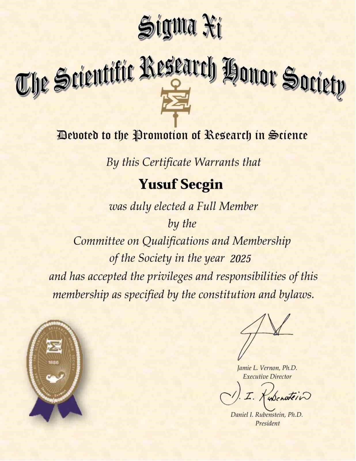 KBÜ’lü akademisyen Sigma Xi’ye kabul edildi
KBÜ’lü akademisyen Sigma Xi’ye kabul edildi