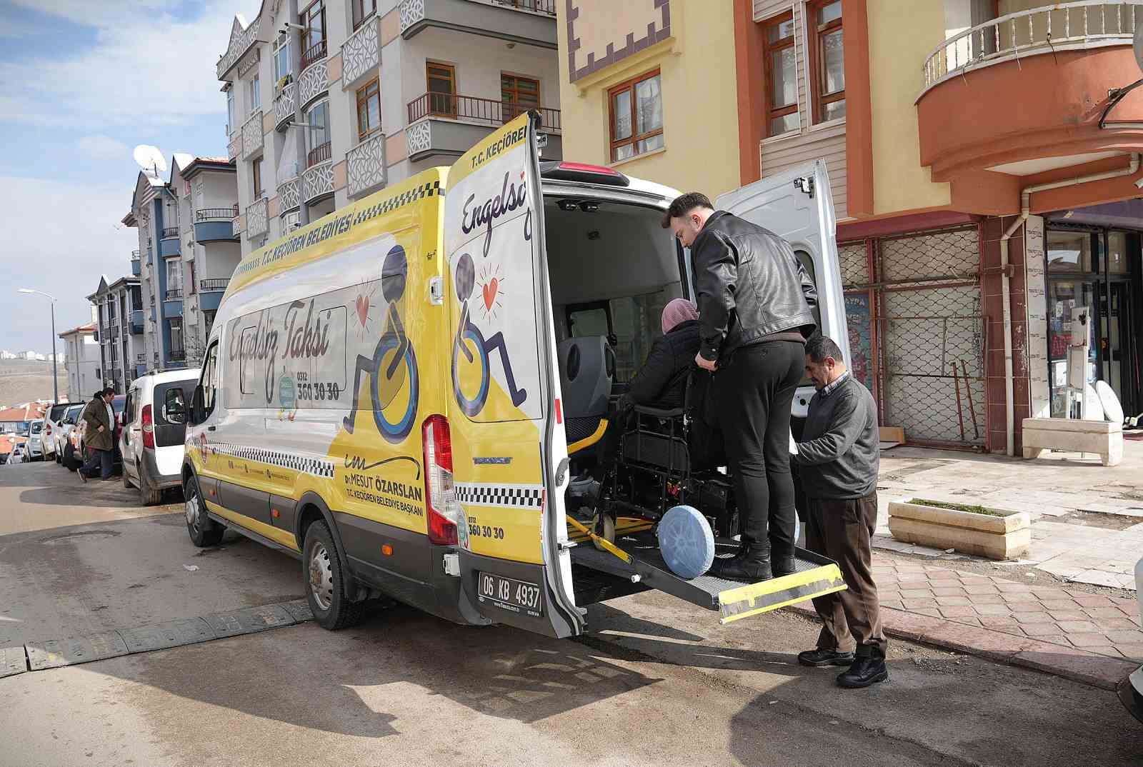 Keçiören Belediyesi’nden ücretsiz ‘Engelsiz Taksi’ hizmeti
