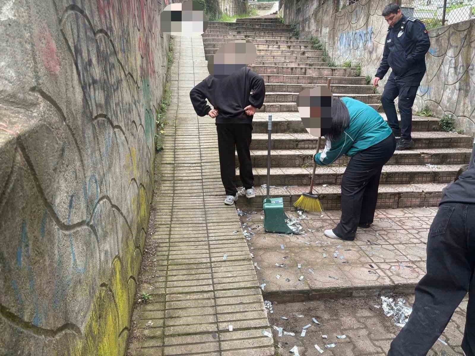 Kendileri kirletti, kendileri temizledi
