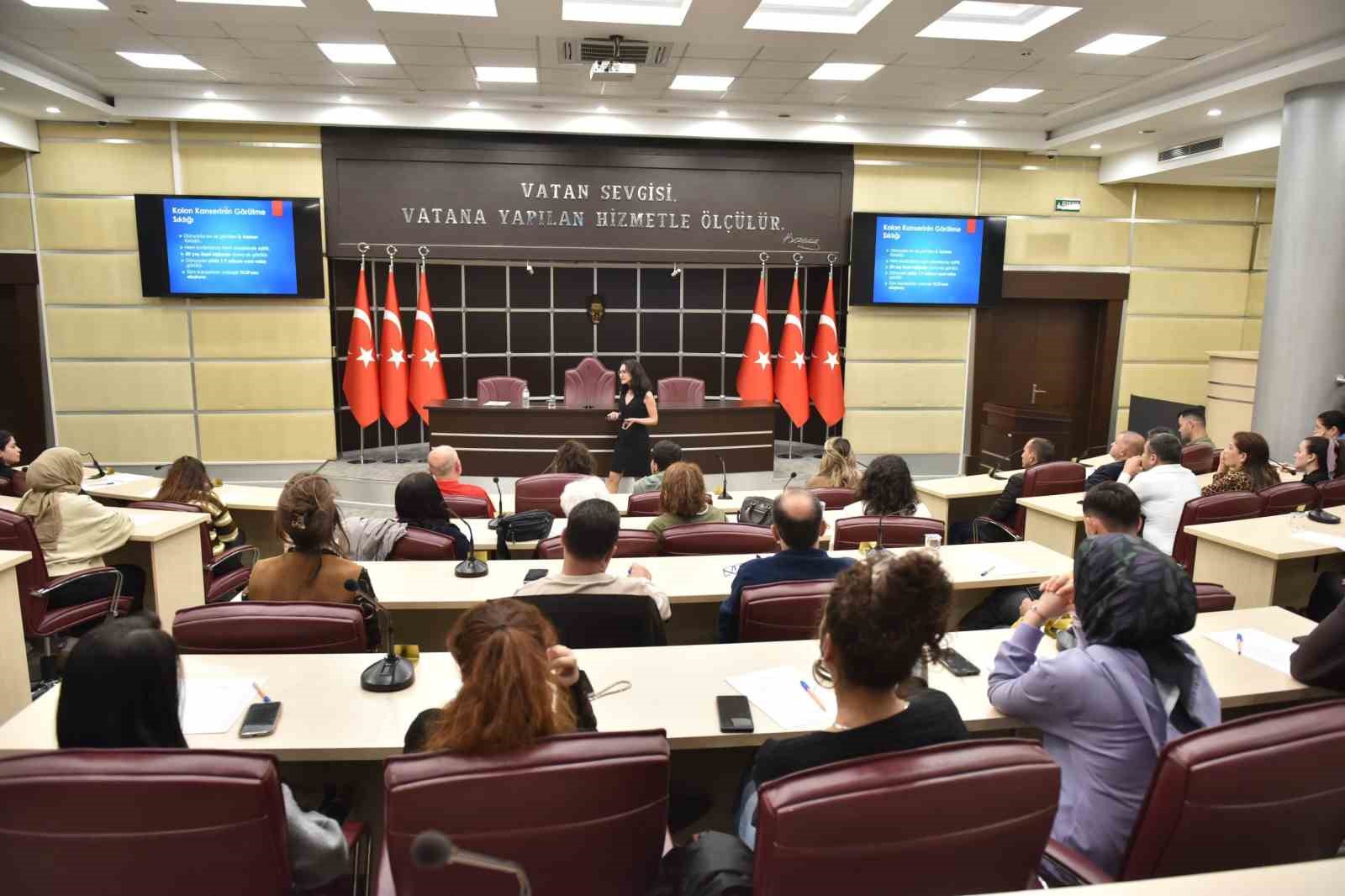 Kepez’de kolon kanserine karşı bilinçlendirme eğitimi
