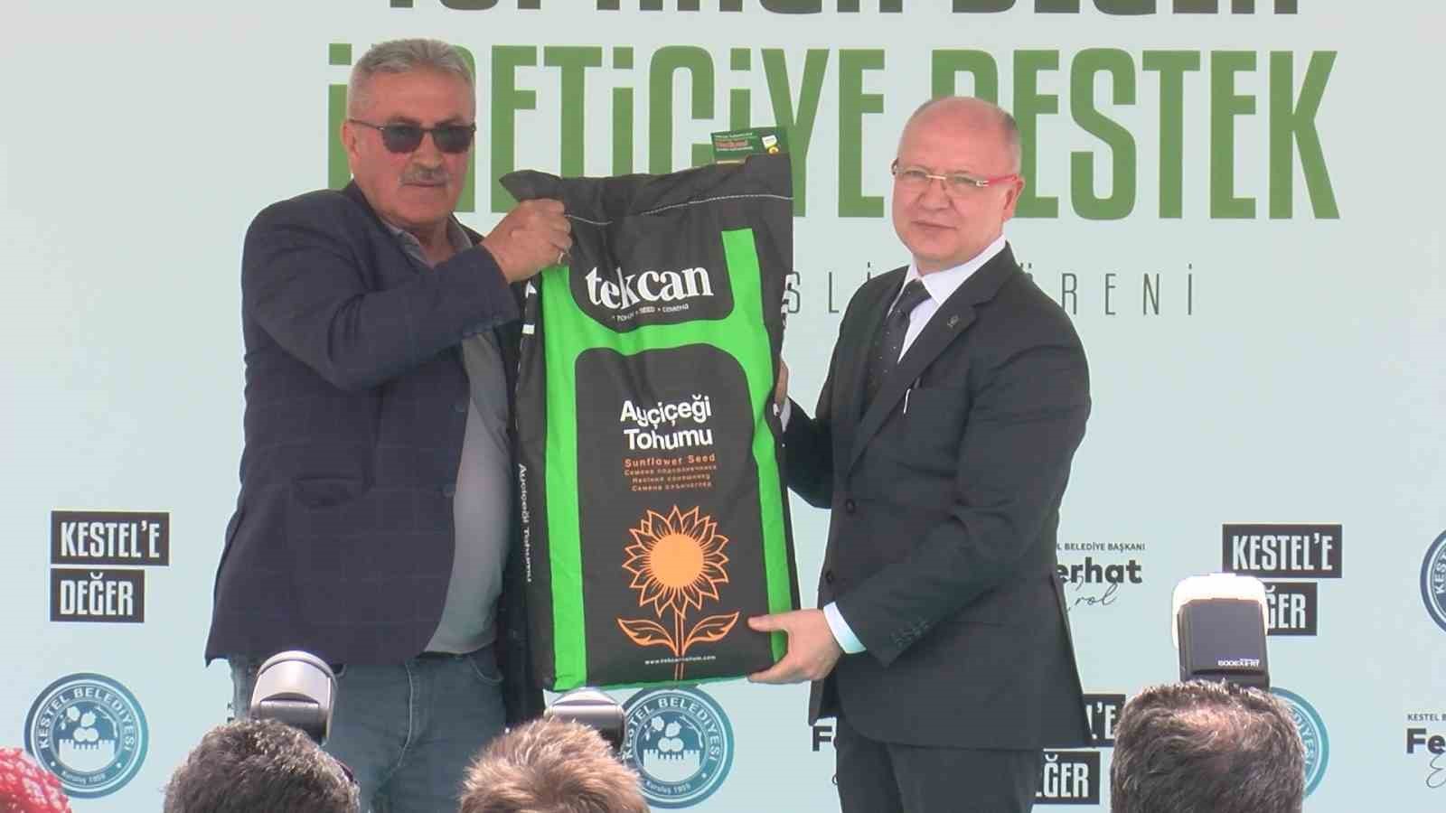 Kestel’de üreticiye 6 bin ahududu fidanı desteği
