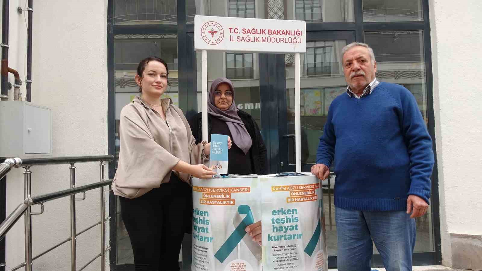 Kilis’te ’Dünya Sigarayı Bırakma Günü’nde vatandaşlar bilgilendirildi
