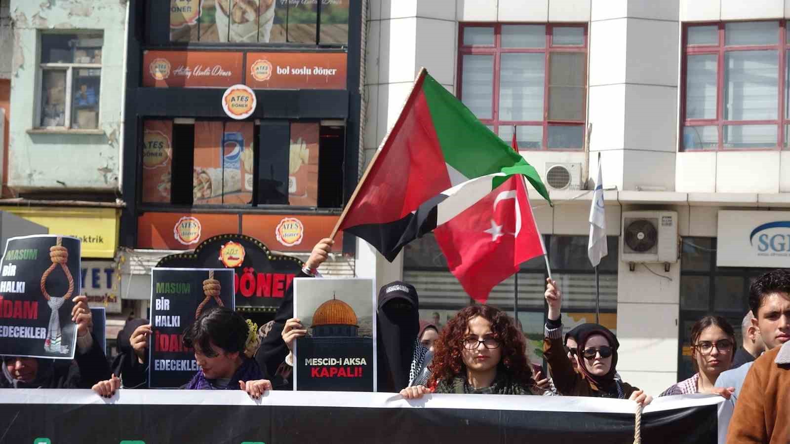 Kilis’te Filistinlilere yönelik idam kararına tepki
