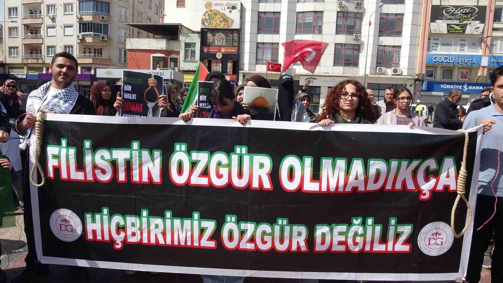 Kilis’te Filistinlilere yönelik idam kararına tepki
