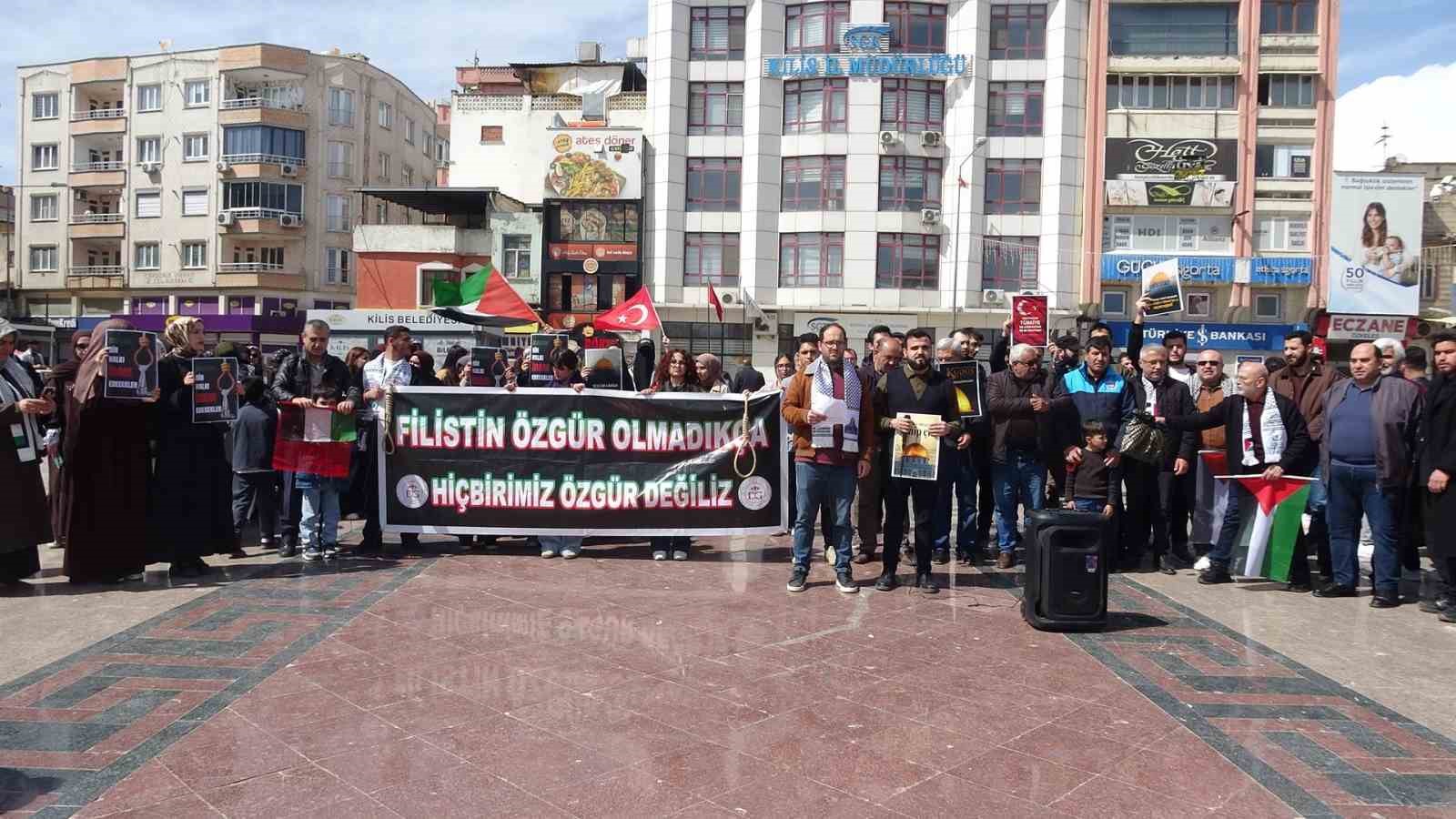 Kilis’te Filistinlilere yönelik idam kararına tepki
