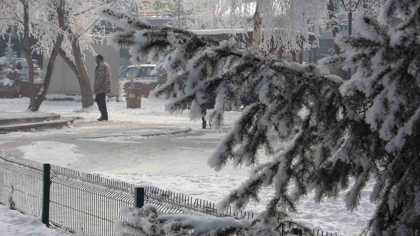 Kırağı sonrası görsel şölen oluştu
