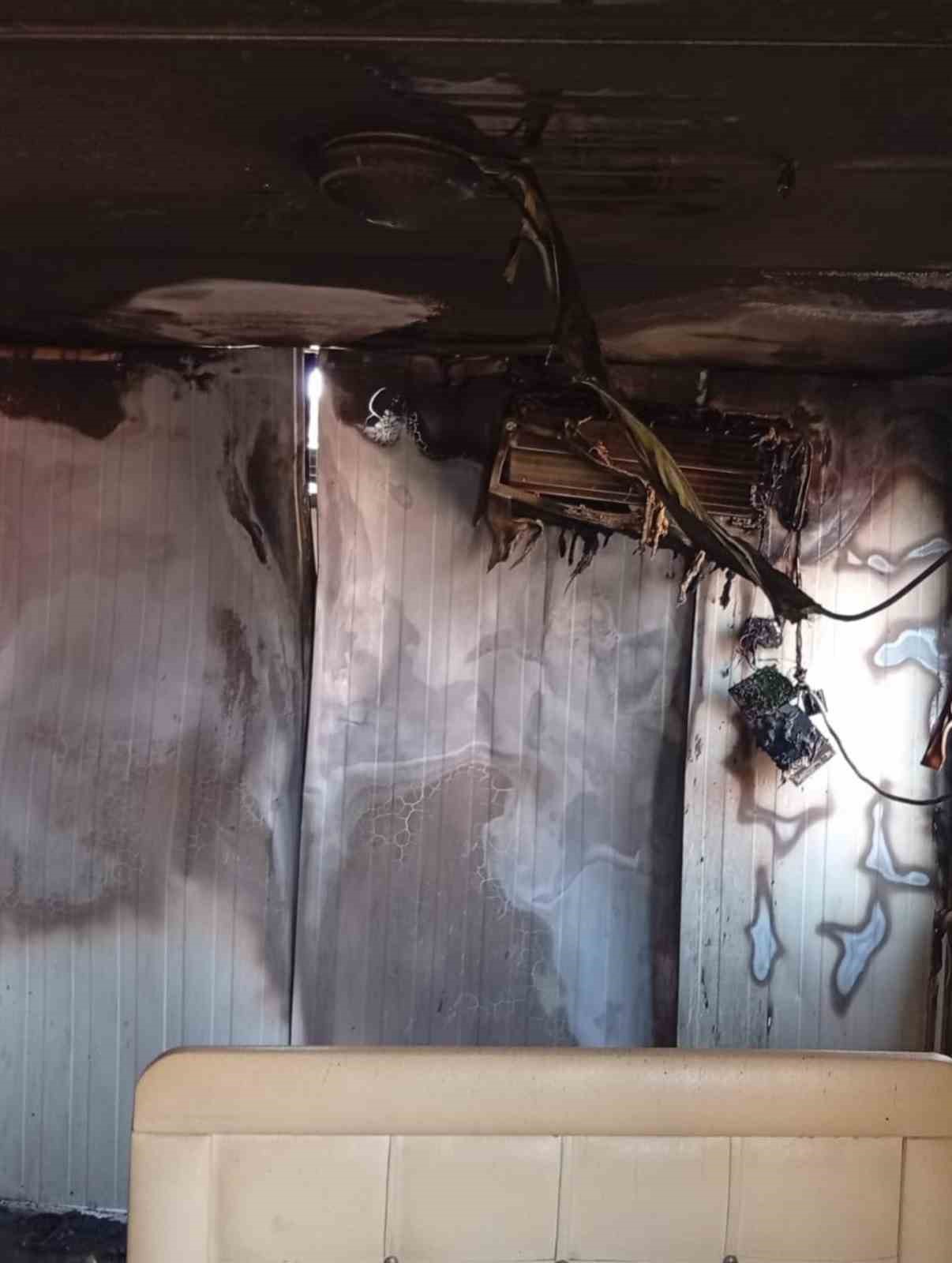 Kırıkhan’da konteyner yangını
