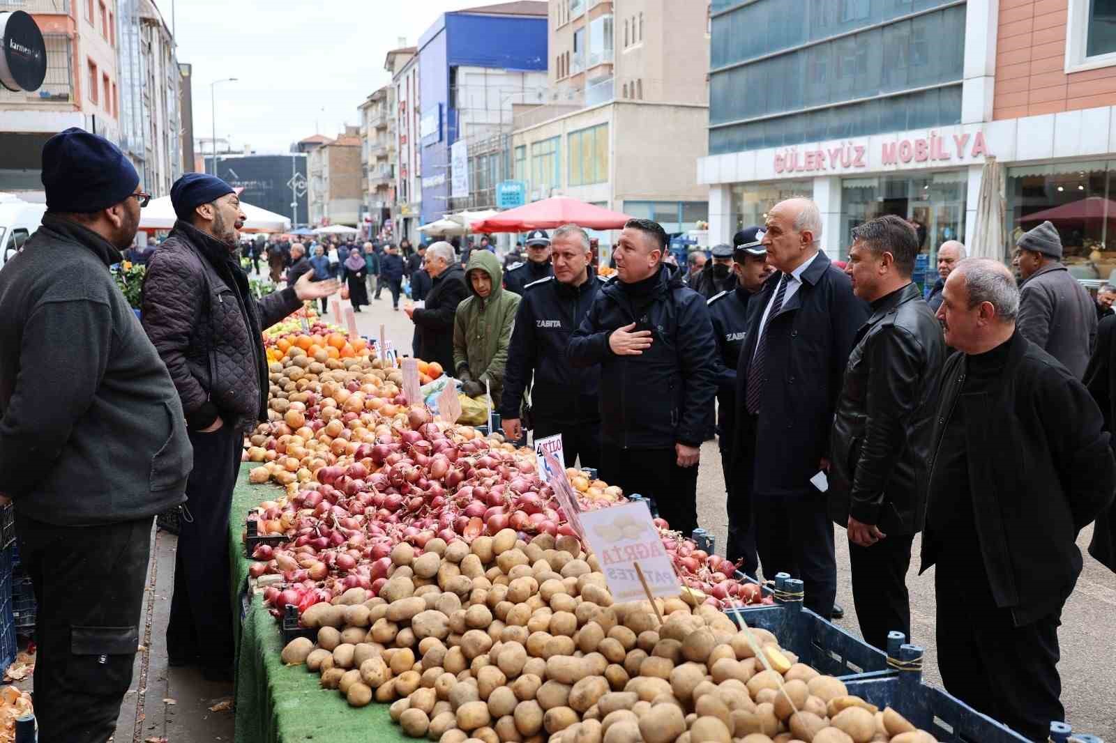 Kırıkkale’de pazarlarda fiyat ve tartı denetimi
