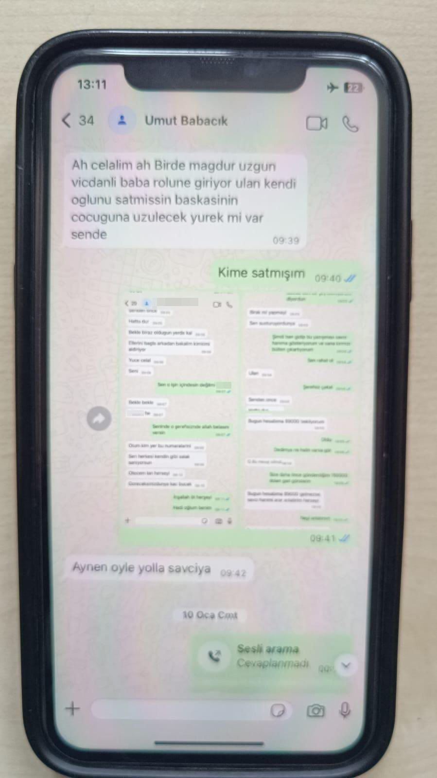 Kırmızı bültenle aranan Umut’un babasıyla mesajlaşmaları ortaya çıktı
