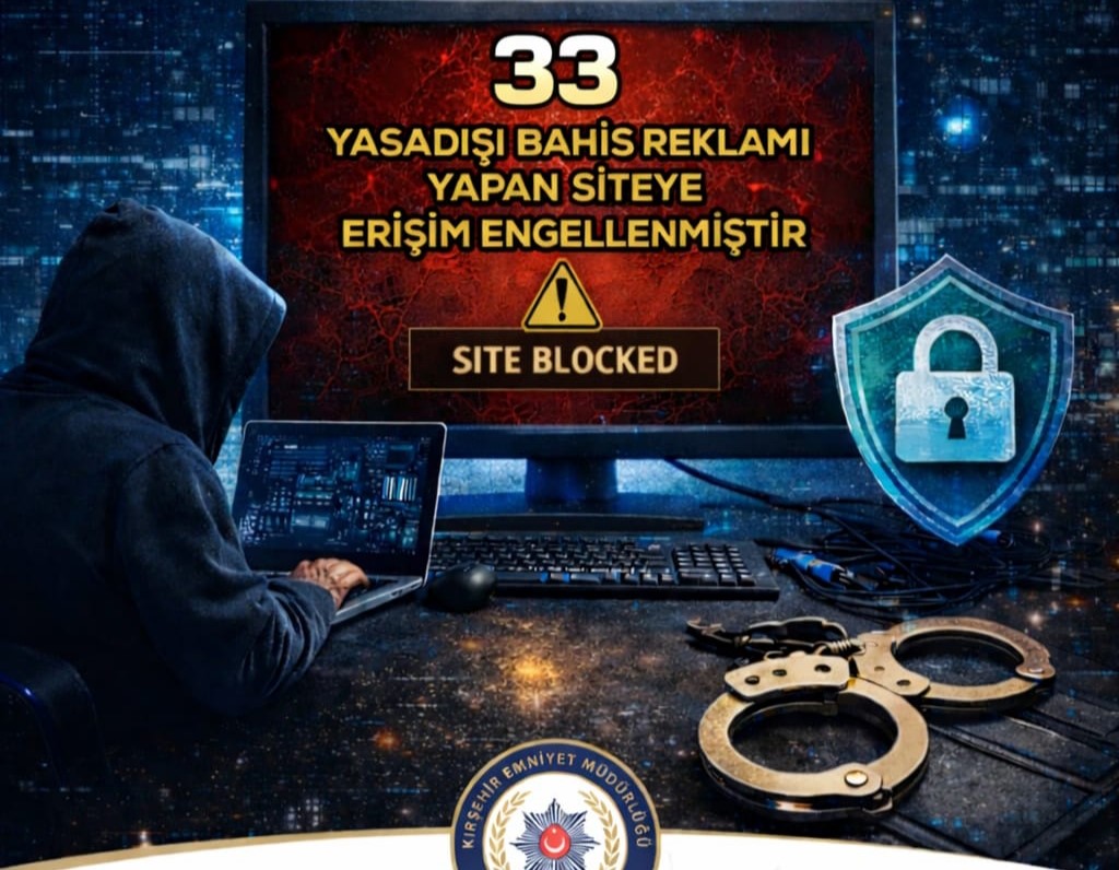 Kırşehir’de 33 internet sitesine erişim engeli
