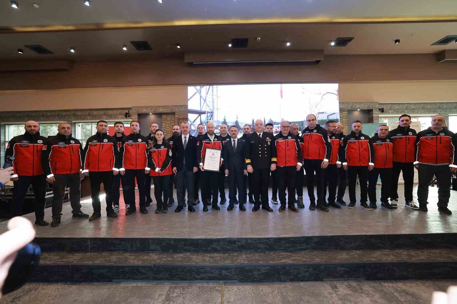 Kocaeli’nin arama kurtarma gücüne akreditasyon tescili
Kocaeli’nin arama kurtarma gücüne akreditasyon tescili