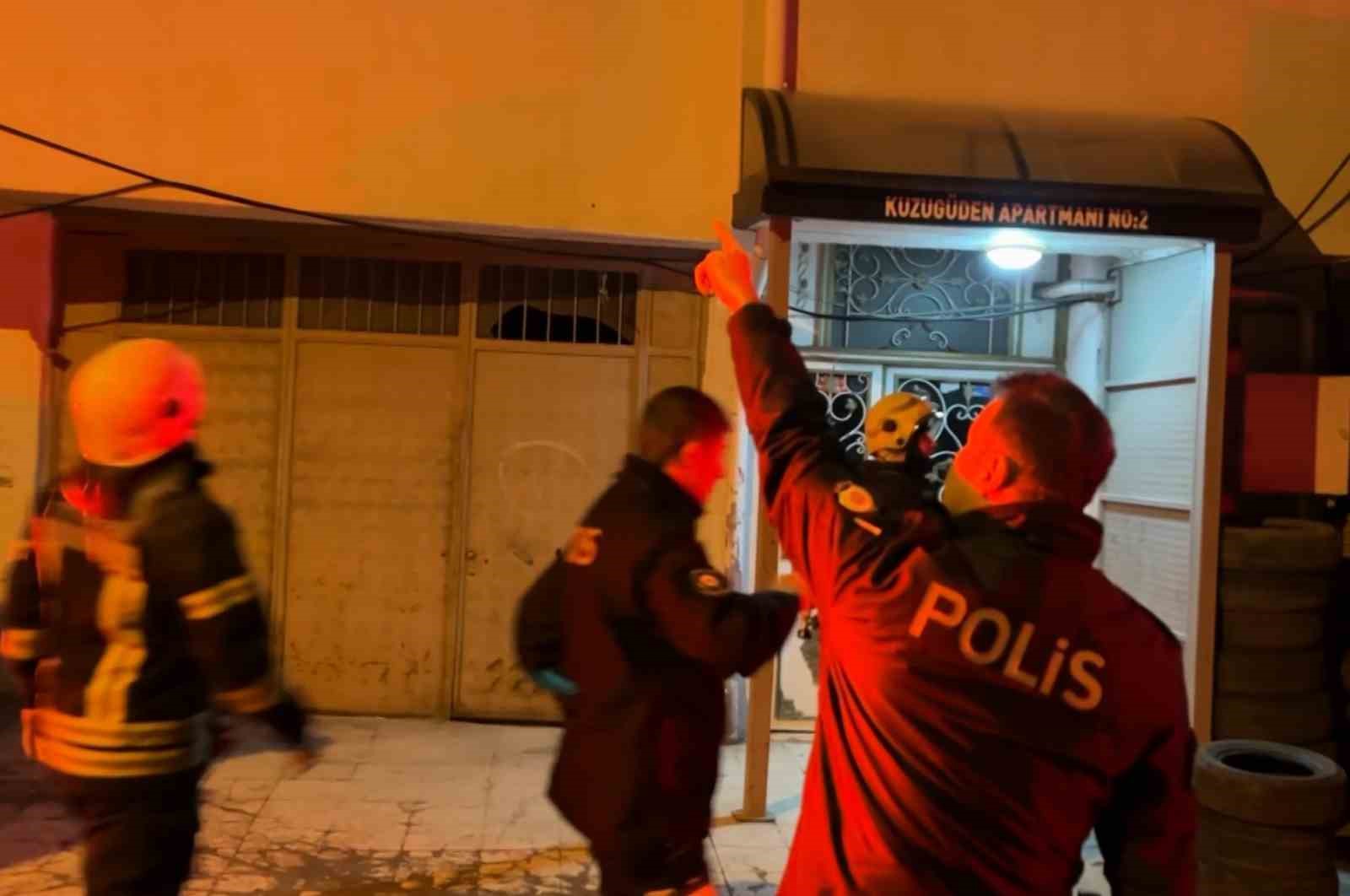 Kombiden çıkan yangın paniğe neden oldu
