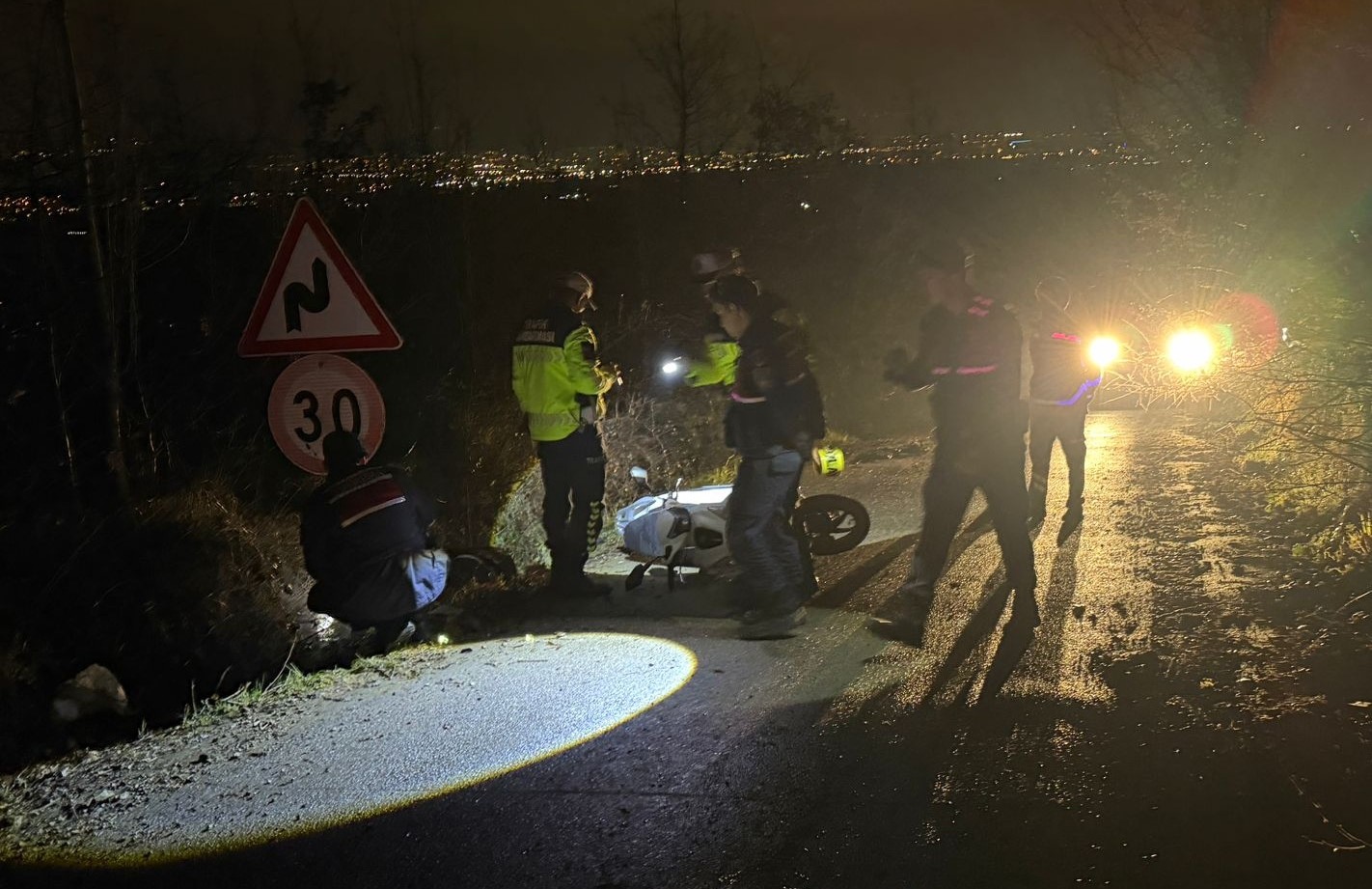 Kontrolden çıkan motosiklet devrildi: 1 ölü
