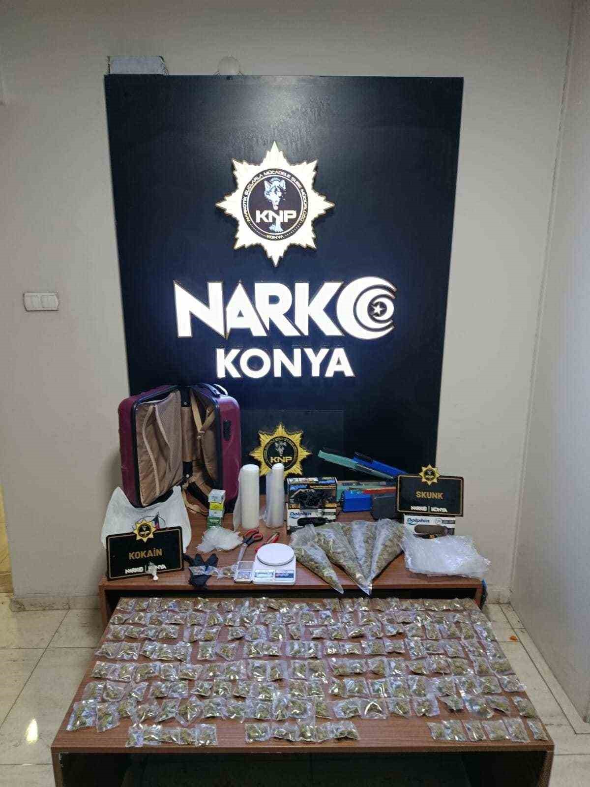 Konya’da 1 ayda 187 uyuşturucu taciri tutuklandı
