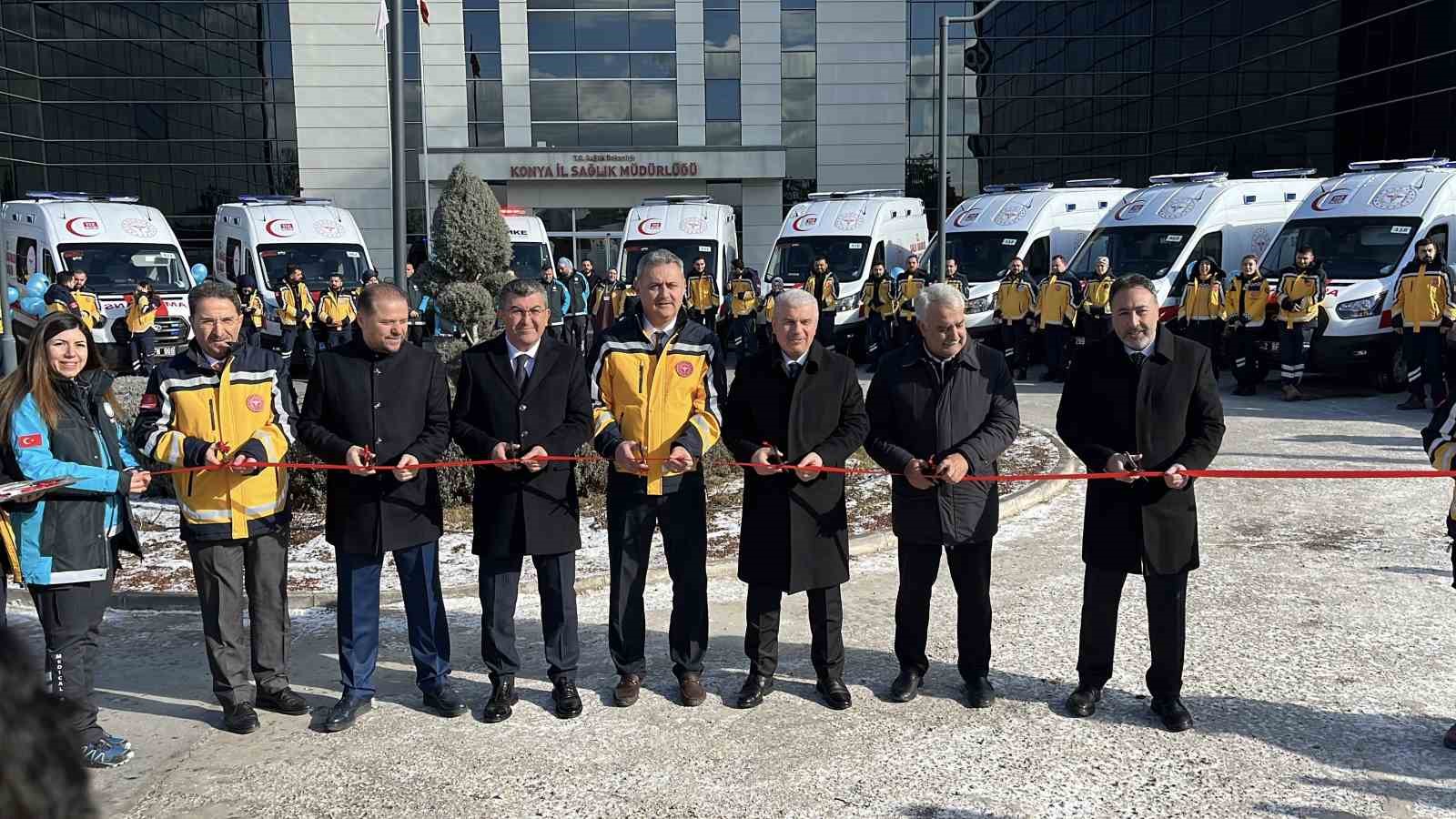 Konya’da 112 Acil Servis filosuna 13 ambulans daha katıldı
