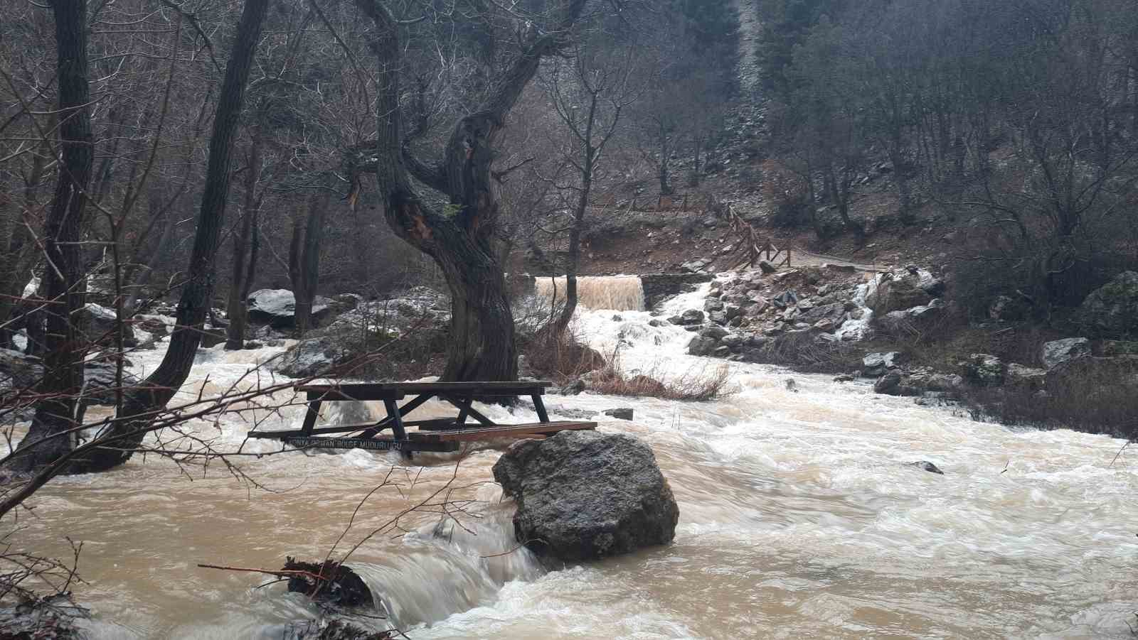 Konya’da Aygırdibi kaynağı erken coştu
