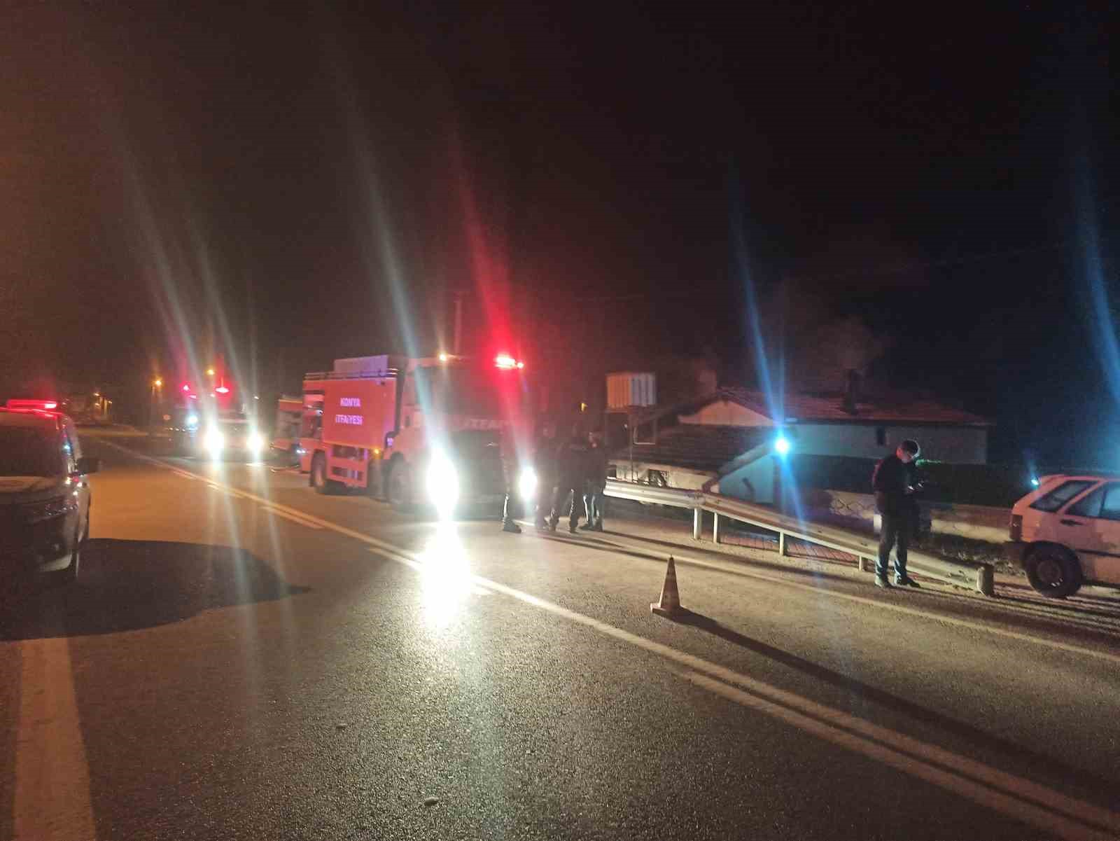 Konya’da bağ evinde yangın paniği
