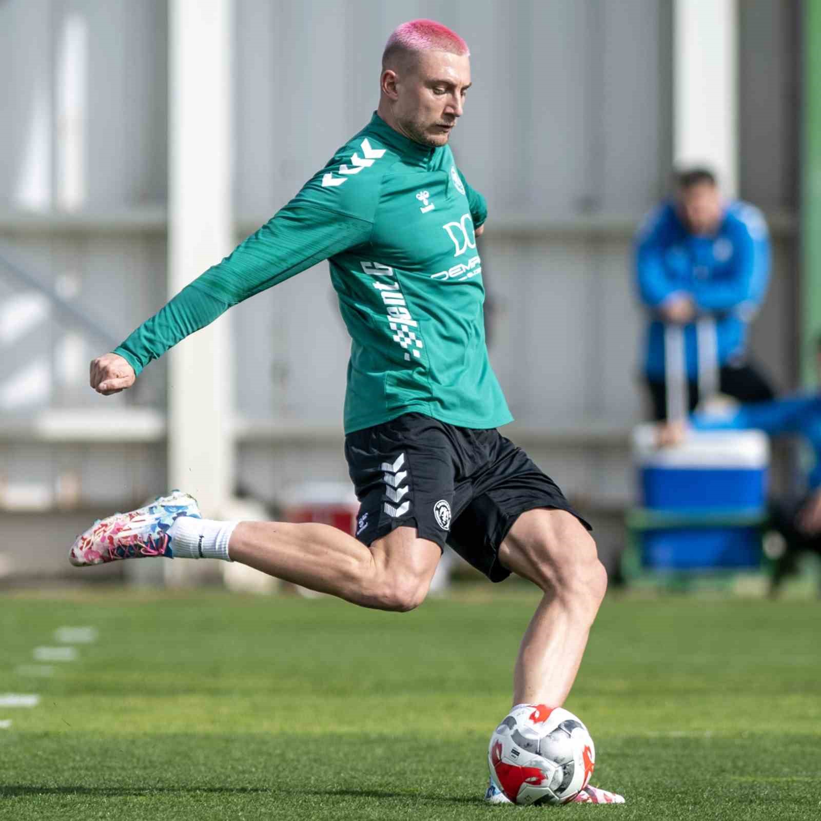 Konyaspor, Corendon Alanyaspor maçı hazırlıklarını sürdürdü
